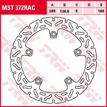 Féktárcsa Racing MST372RAC