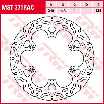 Féktárcsa Racing MST371RAC