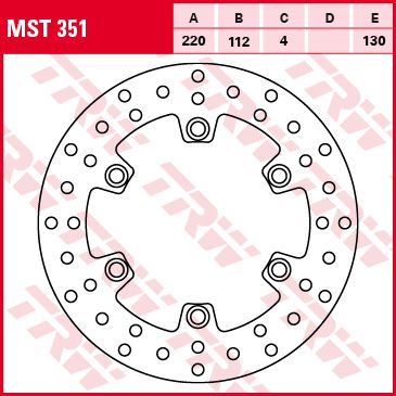Féktárcsa MST351