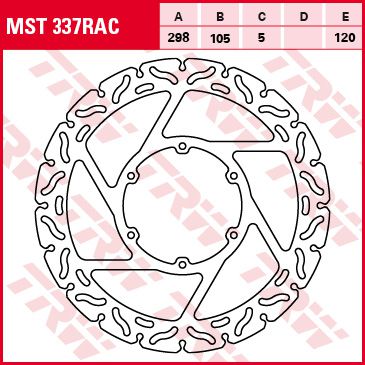 Féktárcsa Racing MST337RAC