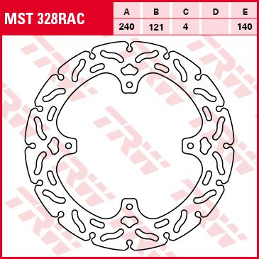 Féktárcsa Racing MST328RAC