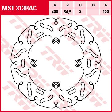 Féktárcsa Racing MST313RAC