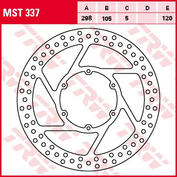 Féktárcsa MST337