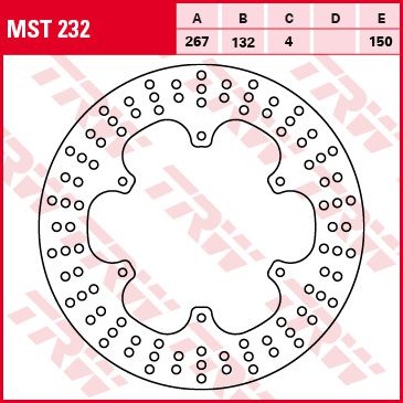 Féktárcsa MST232