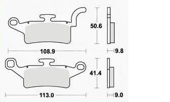 Motorkerékpár fékbetét Trw-Lucas MCB835