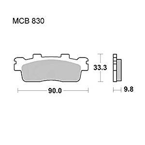 Motorkerékpár fékbetét Trw-Lucas MCB830SRM