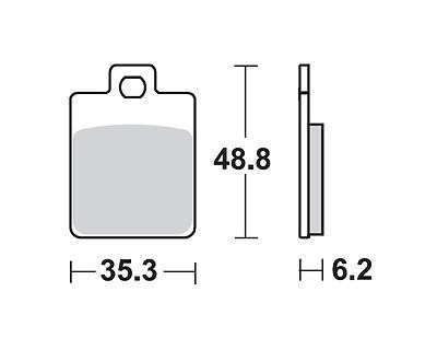 Motorkerékpár fékbetét Trw-Lucas MCB827