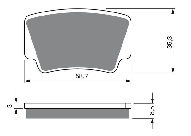 Motorkerékpár fékbetét Trw-Lucas MCB825SI