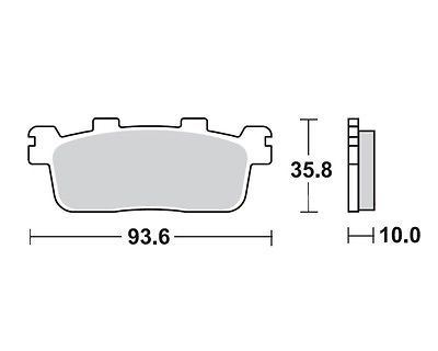 Motorkerékpár fékbetét Trw-Lucas MCB821SRM