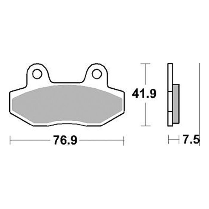 Motorkerékpár fékbetét Trw-Lucas MCB822