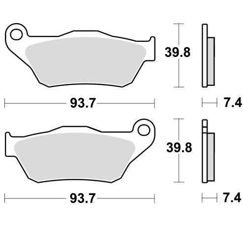 Motorkerékpár fékbetét Trw-Lucas MCB786SRM