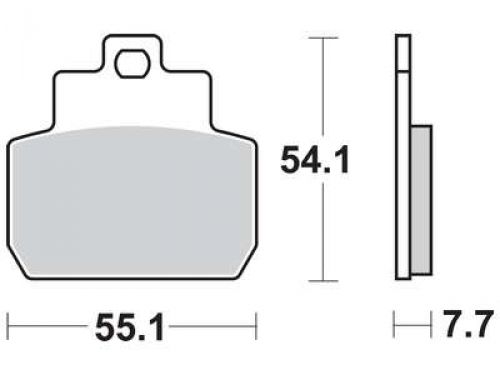 Motorkerékpár fékbetét Trw-Lucas MCB782SRM