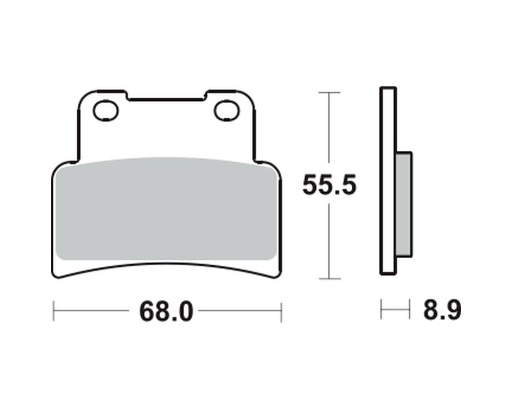 Motorkerékpár fékbetét Trw-Lucas MCB785