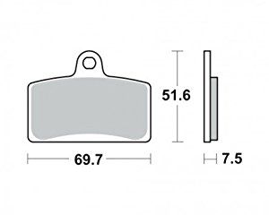 Motorkerékpár fékbetét Trw-Lucas MCB780