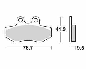Motorkerékpár fékbetét Trw-Lucas MCB774