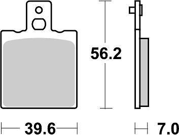 Motorkerékpár fékbetét Trw-Lucas MCB75SI