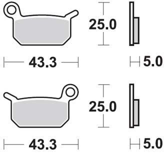 Motorkerékpár fékbetét Trw-Lucas MCB750RSI