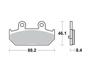 Motorkerékpár fékbetét Trw-Lucas MCB751SRM