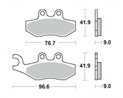Motorkerékpár fékbetét Trw-Lucas MCB744SRM