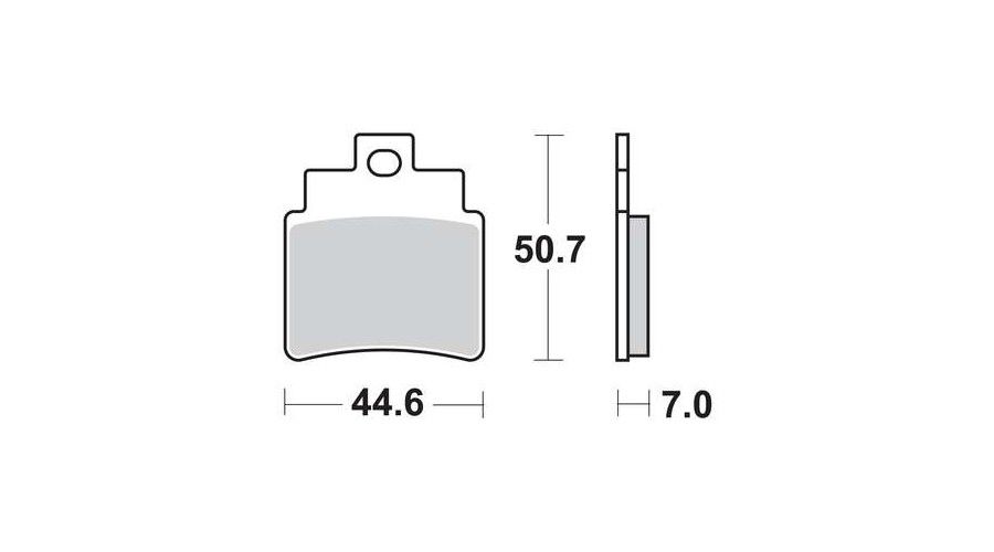 Motorkerékpár fékbetét Trw-Lucas MCB732SI