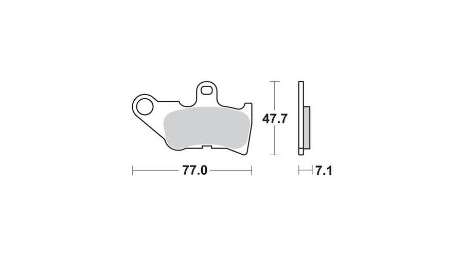 Motorkerékpár fékbetét Trw-Lucas MCB728