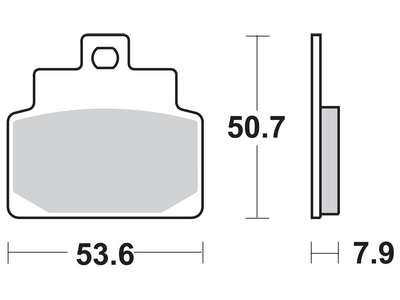 Motorkerékpár fékbetét Trw-Lucas MCB709SRM