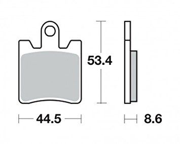 Motorkerékpár fékbetét Trw-Lucas MCB706SRM