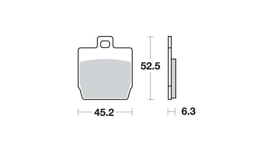 Motorkerékpár fékbetét Trw-Lucas MCB701SR
