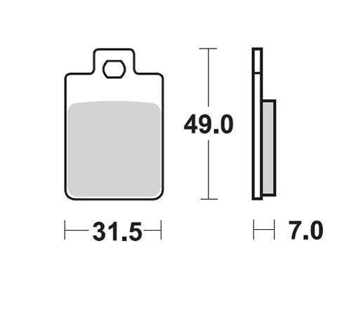 Motorkerékpár fékbetét Trw-Lucas MCB688SR