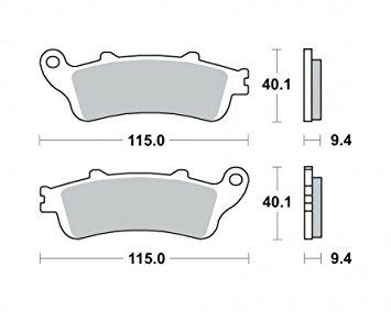 Motorkerékpár fékbetét Trw-Lucas MCB693SRM