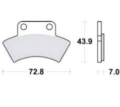 Motorkerékpár fékbetét Trw-Lucas MCB668SI