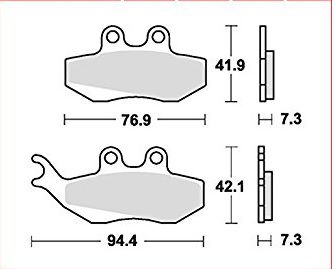 Motorkerékpár fékbetét Trw-Lucas MCB664SRM