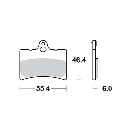 Motorkerékpár fékbetét Trw-Lucas MCB649