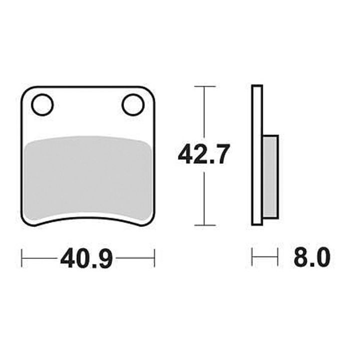 Motorkerékpár fékbetét Trw-Lucas MCB647