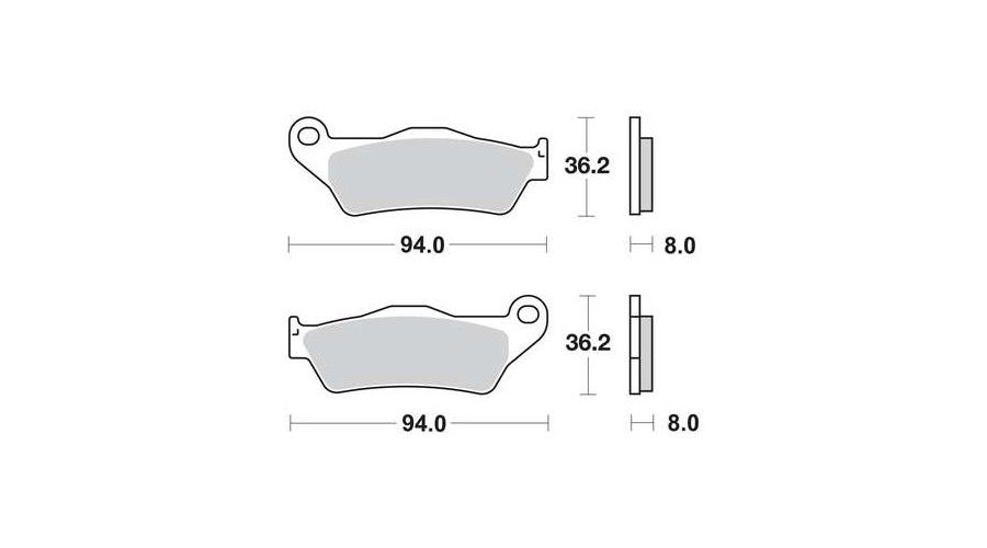 Motorkerékpár fékbetét Trw-Lucas MCB648RSI