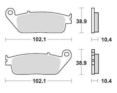 Motorkerékpár fékbetét Trw-Lucas MCB631SRM