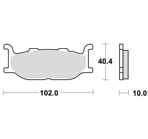 Motorkerékpár fékbetét Trw-Lucas MCB640SRM