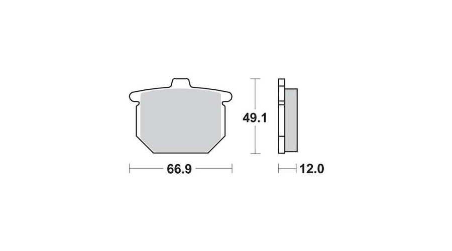 Motorkerékpár fékbetét Trw-Lucas MCB62