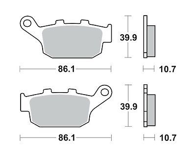 Motorkerékpár fékbetét Trw-Lucas MCB585SRM