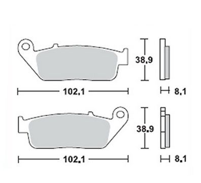 Motorkerékpár fékbetét Trw-Lucas MCB598SRM