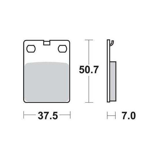 MCB577 motorkerékpár fékbetét Trw-Lucas.