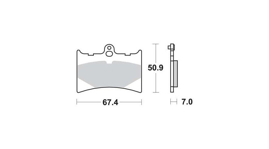 Motorkerékpár fékbetét Trw-Lucas MCB572RQ