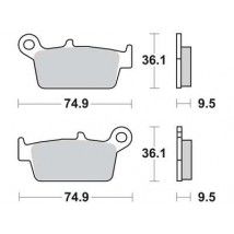 Motorkerékpár fékbetét Trw-Lucas MCB575SR