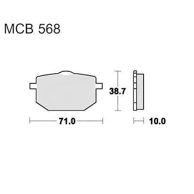 Motorkerékpár fékbetét Trw-Lucas MCB568SV