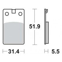 Motorkerékpár fékbetét Trw-Lucas MCB564SR