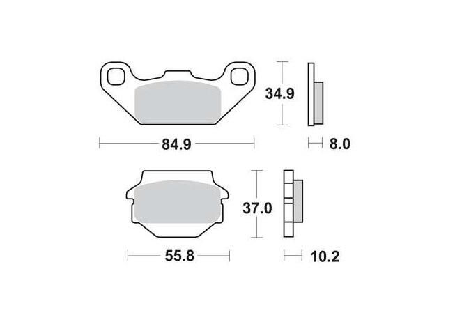Motorkerékpár fékbetét Trw-Lucas MCB560SI