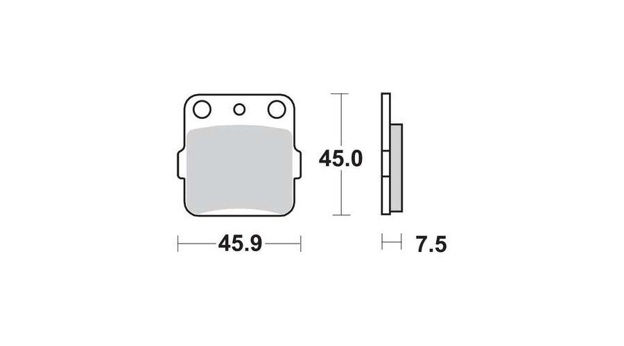 Motorkerékpár fékbetét Trw-Lucas MCB561SI