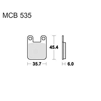 Motorkerékpár fékbetét Trw-Lucas MCB535RQ