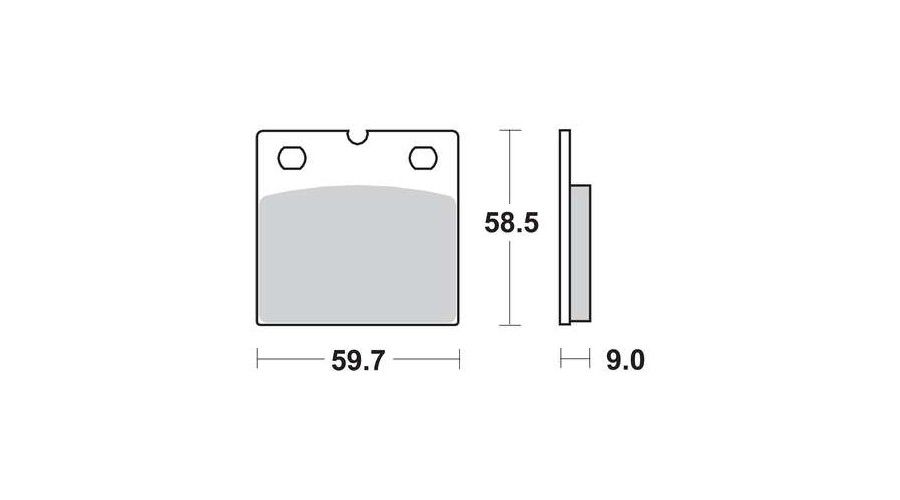 Motorkerékpár fékbetét Trw-Lucas MCB533