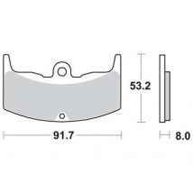 Motorkerékpár fékbetét Trw-Lucas MCB526